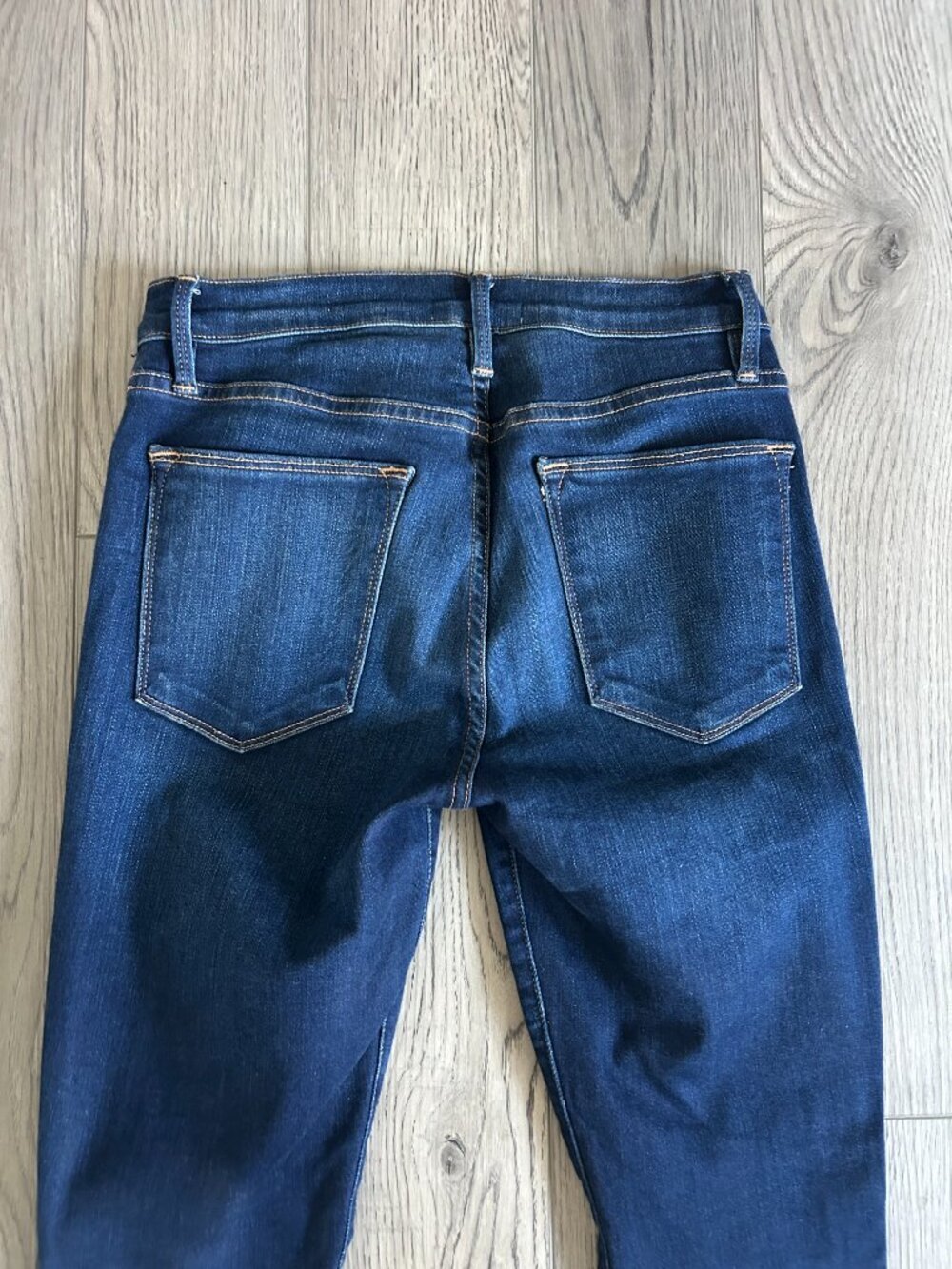 FRAME Le High Skinny Jeans Womens 27 Dark Wash Stretch Denim Made USA 28 Inseam - Picture 15 of 15